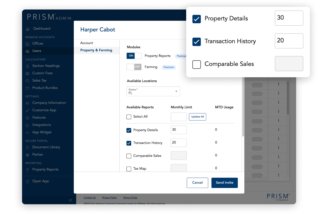 Property Reports PRISM By First American